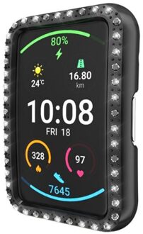 Anti-Kras Horloge Case Geschikt Voor Huawei Horloge Fit TIA-B09 All-Inclusive Galvaniseren Tpu Beschermhoes Rood