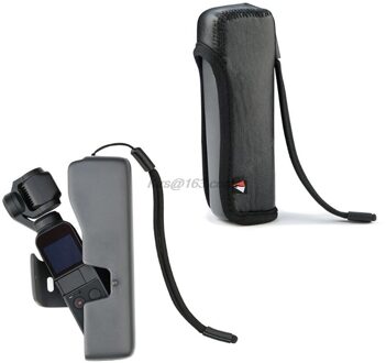 Anti-Kras PU Leather Protector Beschermhoes Cover met Nek/Wrist Strap Lanyard voor DJI Osmo Pocket Handheld gimbal Camera