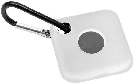 Anti-Kras Soft Siliconen Beschermhoes Skin Cover Case Met Karabijnhaak Voor Tegel Pro Telefoon Key Finder Met Opknoping gat wit