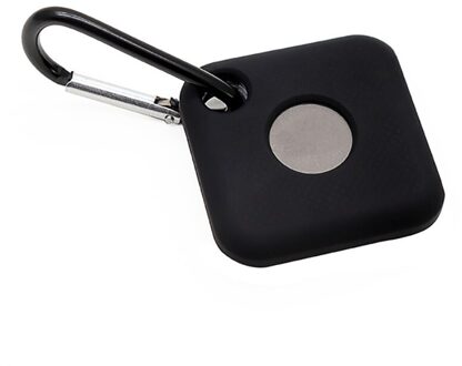 Anti-Kras Soft Siliconen Beschermhoes Skin Cover Case Met Karabijnhaak Voor Tegel Pro Telefoon Key Finder Met Opknoping gat zwart