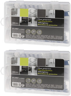 Anti krasvilt/meubelvilt 244 delige set wit