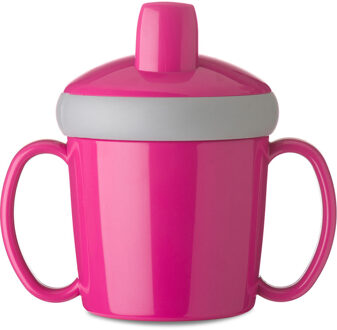 anti-lek beker - 200 ml - roze