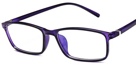 Anti Licht Bril Ray Blue Anti Blauw Vermoeidheid Bescherming Blokkeren Bril Eye Vierkante Straling Computer donker paars