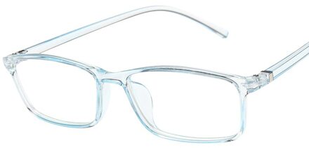 Anti Licht Bril Ray Blue Anti Blauw Vermoeidheid Bescherming Blokkeren Bril Eye Vierkante Straling Computer doorzichtig blauw