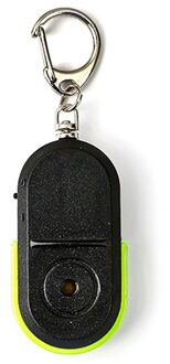 Anti-Lost Key Finder Key Locator Fluitje Key Finder Knipperende Piepen Remote Lost Key Finder Locator Sleutelhanger Met LED Licht groen