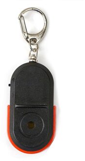 Anti-Lost Key Finder Key Locator Fluitje Key Finder Knipperende Piepen Remote Lost Key Finder Locator Sleutelhanger Met LED Licht Rood