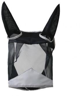 Anti-Muggen Anti-Zonlicht Rit Paard Gezicht Cover Met Oor Paardensport Levert grijs S