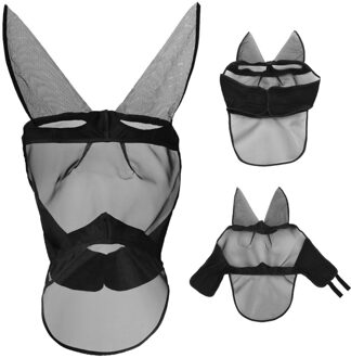 Anti-Muggen Paard Masker Paard Vliegende Masker Ademend Paardensport Levert Paard Masker Verwijderbare Mesh