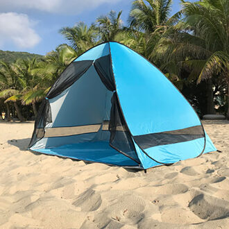 Anti-Muggen Strand Schaduw Tent Met Gaas Uv Bescherming Automatisch Camping Outdoor Draagbare Strand Tent Met Mesh Gordijn