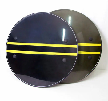 Anti Riot Thickened Shield 53*53CM Security Staff Campus Self Defense PC Plastic Material High Quality Protection Round Shield