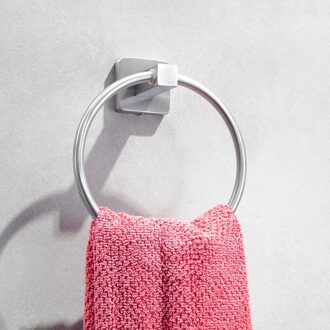 Anti-Roest Handdoek Ring Rvs Muur Opknoping Rack Matte Zwarte Kleren Houder Badkamer Supporter Hardware Accessoires