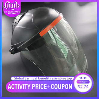 Anti-Saliva Windproof Dust proof Face Mask Transparent PVC Safety Face Shield Screen Spare Visors Respiratory tract Protection
