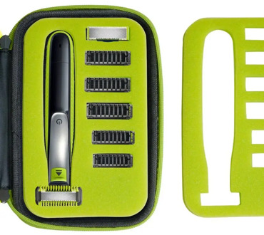 Anti-scratch Hard EVA Storage Bag Portable Zipper Carrying Box Case for Philips-OneBlade QP2527/2523 Shaver