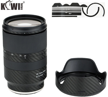 Anti-Scratch Lens and Lens Hood Cover Carbon Fiber Protective Skin Film For Tamron 28-75mm f/2.8 Di III RXD A036 Lens Anti-Slide