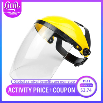 Anti-Shock Protective Full Face Mask Welding Helmet Anti-UV Clear Safety Anti Splash Shield Visor Workplace Protection Supplies