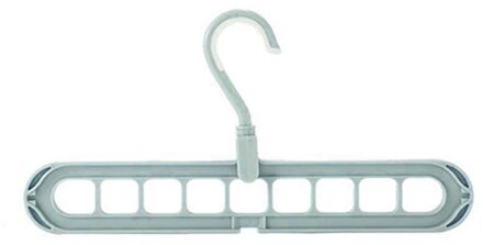 Anti-Slip 9-Hole Kleding Broek Sjaal Hanger Droogrek Haak Garderobe Organizer Ruimtebesparend Kleerhanger opknoping Haak groen