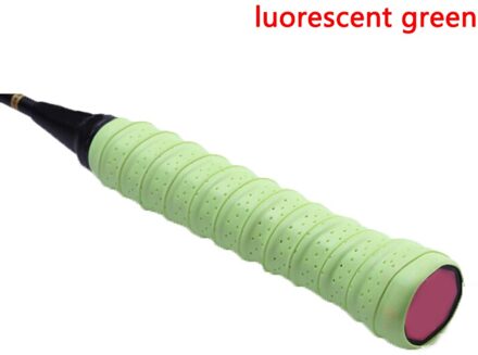 Anti-slip Ademend Sport Over Grip Zweetband Tennis Overgrips Tape Badminton Racket Grips Zweetband groen