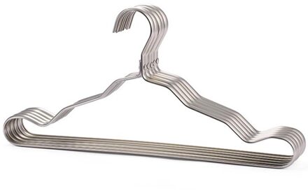 Anti-Slip Aluminium Metalen Kleerhanger Winddicht Sterke Kleerhanger Multifunctionele Droogrek Thuis Opslag Hangers 1PCchampagne