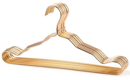 Anti-Slip Aluminium Metalen Kleerhanger Winddicht Sterke Kleerhanger Multifunctionele Droogrek Thuis Opslag Hangers 1stk Local goud