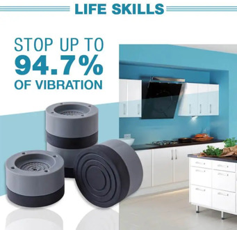 Anti-slip And Noise-Reducing Washing Machine Feet Vibration Pads Heavy Duty Dryer Furniture Non Slip Antivibration Floor Protect