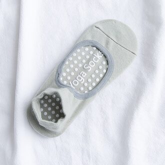 Anti-Slip Backless Yoga Sokken Ademend Vrouwen Pilates Sokken Enkel Dames Ballet Dans Sport Sokken Voor Gym Fitness Thuis slipper groen