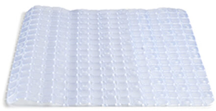 anti-slip badkamer douche/bad mat - transparant - PVC - 50 x 50 cm - Badmatjes