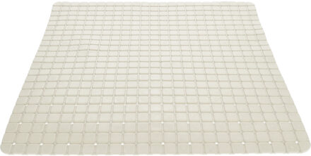 Anti-slip badmat creme wit 55 x 55 cm vierkant - Badmatjes