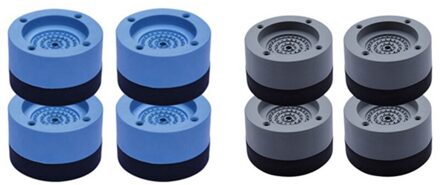 Anti-Slip En Ruisonderdrukking Wasmachine Voeten Anti-Slip Mat 8Pcs/Keuken Badkamer Mat blauw En Grijs