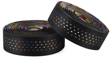 Anti-Slip Fiets Stuurlint Pu Stuurhoes Handvat Riem Waterdicht En Slijtvaste Schokabsorptie Ademend Roze