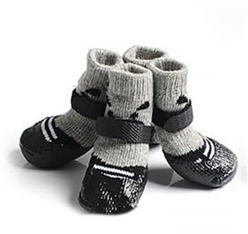 Anti-Slip Gebreide Hond Sokken Winter Schoenen Kleine Kat Schoenen Chihuahua Schoenen Dikke Warme Poot Protector Puppy Sokken booties Accessoire B / L