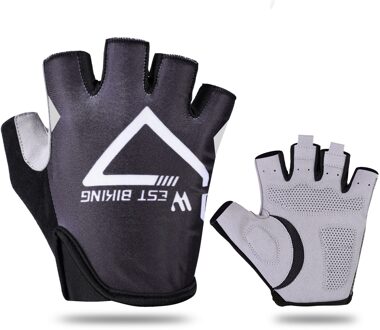 Anti-Slip Half-Vinger Handschoenen Anti-Shock Sport Handschoenen Fietsen Ademende Outdoor Anti-Slip Handschoenen Fiets fiets Handschoen XL