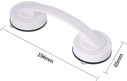 Anti-Slip Leuning Geen Boren Douche Handvat Biedt Veilige Grip Met Zuignap Voor Veiligheid Grab In Badkamer Koelkast leuning wit B