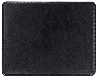 Anti-Slip Mouse Pad Lederen Gaming Muizen Mat Bureau 200X240Mm Comfortabele Voor Home Office Laptop Pc macbook zwart