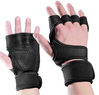 Anti-Slip Rijden Harde Pull Half Vinger Handschoenen Gewichtheffen Handschoenen Indoor Sport Mannen En Vrouwen Fitness Gewichtheffen Handschoenen 01 / M