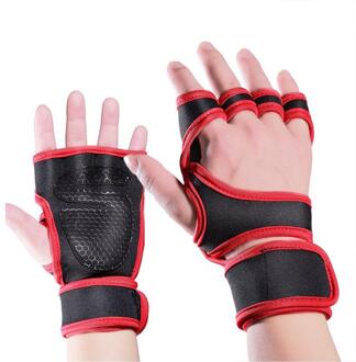 Anti-Slip Rijden Harde Pull Half Vinger Handschoenen Gewichtheffen Handschoenen Indoor Sport Mannen En Vrouwen Fitness Gewichtheffen Handschoenen 02 / XL