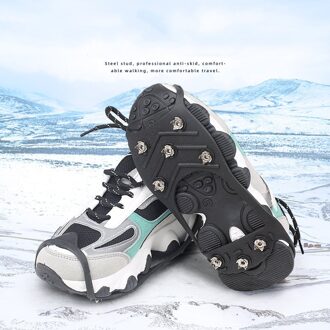 Anti-Slip Sneeuw Ijs Stijgijzers Klimmen Schoen Spikes Grips Crampons Cleats Overschoenen Stijgijzers Spike Schoenen Stijgijzers 1 Paar M L 8 Studs M SIZE 35-40