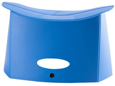 Anti-Slip Vissen Kruk Plastic Draagbare Vouwen Kruk Camping Stoel Met Handvat Gat Mini Dikke Stoel Essentiële Reizen Gereedschappen blauw