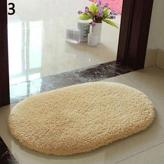 Anti-Slip Zachte Pluizige Absorberende Tapijt Home Badkamer Floor Douche Deur Mat khaki