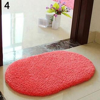 Anti-Slip Zachte Pluizige Absorberende Tapijt Home Badkamer Floor Douche Deur Mat watermeloen rood