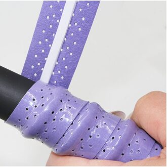 Anti-Slip Zweetband Tennis Overgrips Tape Ademende Sport Over Grip Badminton Racket Grips Zweetband Outdoor Sport Accessoires paars