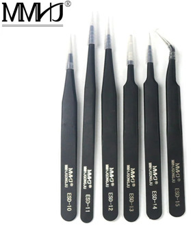 Anti-static ESD Stainless Steel Tweezers Maintenance Tools Maintenance Repair Precision Curved Straight Tweezers Repair Tools