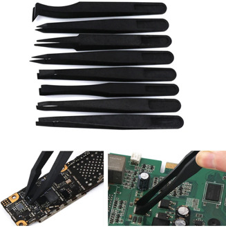 Anti-Static ESD Tweezers Plastic Tweezers Set for Laboratory Work Electronics