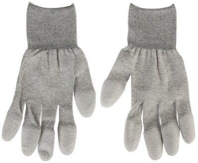 Anti Statische Esd Veilig Universele Maat Pu Vingertop Coating Handschoenen Voor Computer/Elektronische/Telefoon Reparatie, paar 2