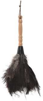 Anti-Statische Struisvogelveren Bont Borstel Duster Dust Cleaning Tool Houten Handvat