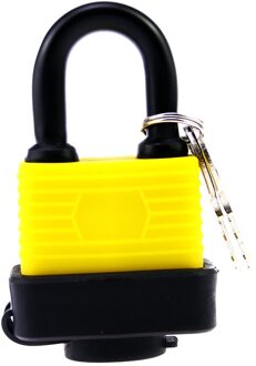 Anti Statische Waterdichte Hangslot 40 Mm Korte Beam Geel Waterdicht Thuis Gate Deurslot Hangslot Ingetoetst Meester Hangslot