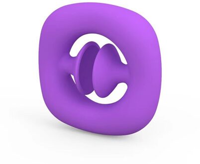 Anti Stress Vinger Hand Grip Stress Reliever Fidget Speelgoed Volwassen Kind Eenvoudige Kuiltje Stress Speelgoed Decompressie paars