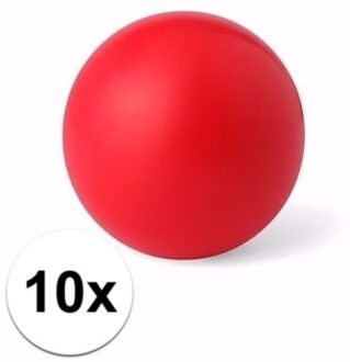 Anti stressballen Relaxman - 10x - rood - 6 cm - Mindfullness - Relax - Ontspannen artikelen