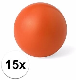 Anti stressballen Relaxman - 15x - oranje - 6 cm - Mindfullness - Relax - Ontspannen artikelen