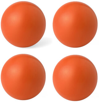Anti stressballen Relaxman - 4x - oranje - 6 cm - Mindfullness - Relax - Ontspannen artikelen