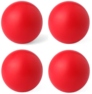 Anti stressballen Relaxman - 4x - rood - 6 cm - Mindfullness - Relax - Ontspannen artikelen